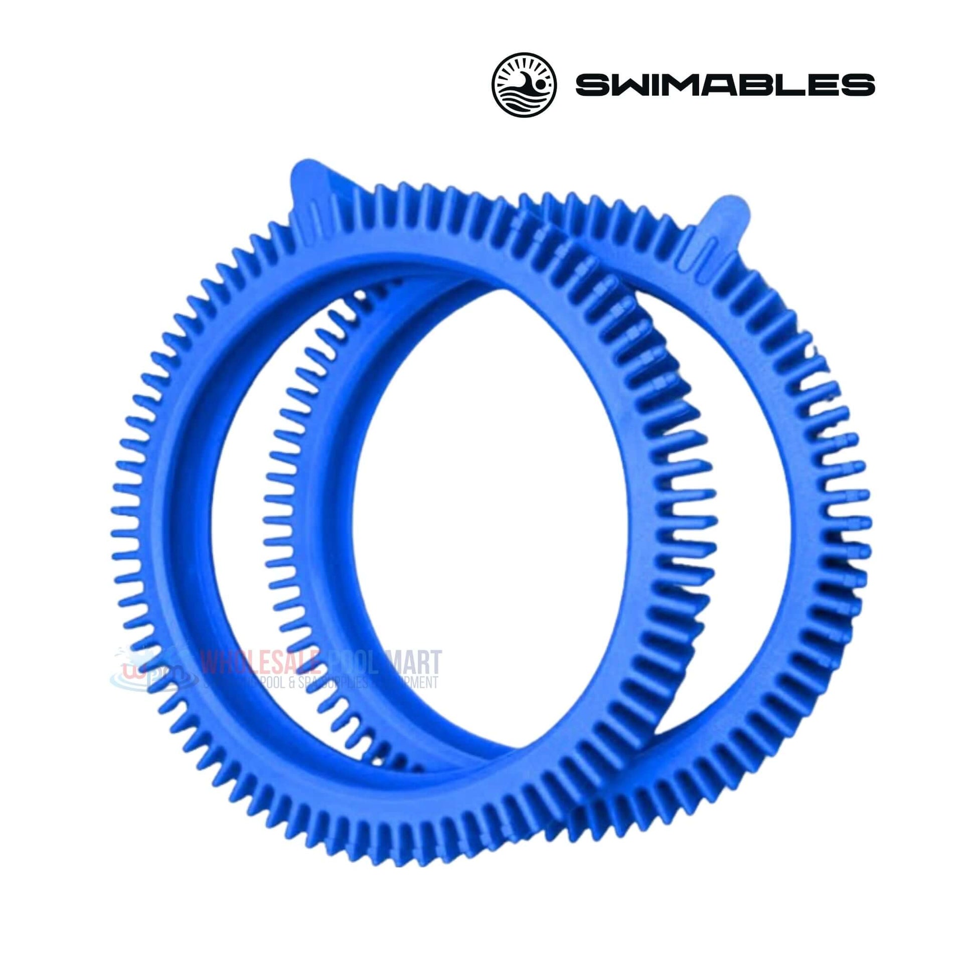 Swimables Hayward style replacement front tires in blue for Aquanaut pool cleaner - 2-pack from Wholesale Pool Mart WPM