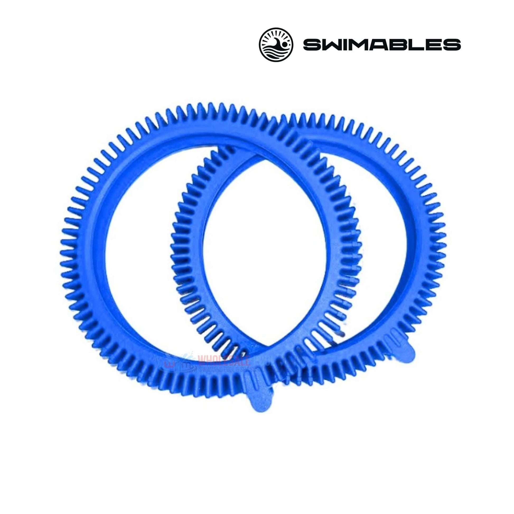 Swimables Hayward Style Replacement Front Tires 896584000-143 Blue 2-Pack for Aquanaut Pool Cleaner | Wholesale Pool Mart WPM