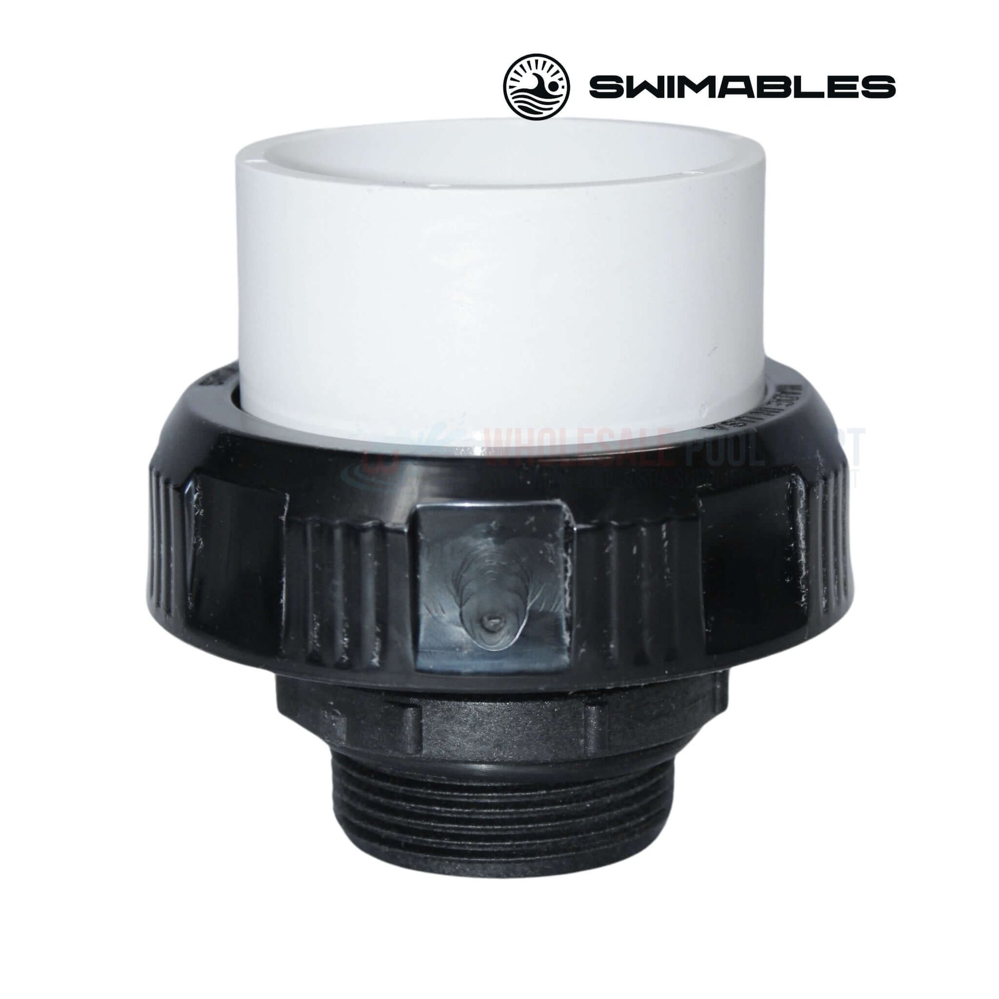 Swimables Hi Temp Union SW-30-217 1.5" MIP x 2" Socket plumbing fitting from Wholesale Pool Mart WPM.