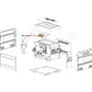 Exploded view diagram of SW-42-909 assembly for pool equipment by Wholesale Pool Mart WPM.