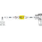 Diagram showing fitting connections for Hayward Leaf Canister Bag Replacement AXW538 from Wholesale Pool Mart WPM.