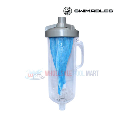 Swimables Leaf Canister SW-10-530 with molded handle and screw-on lid from Wholesale Pool Mart WPM.
