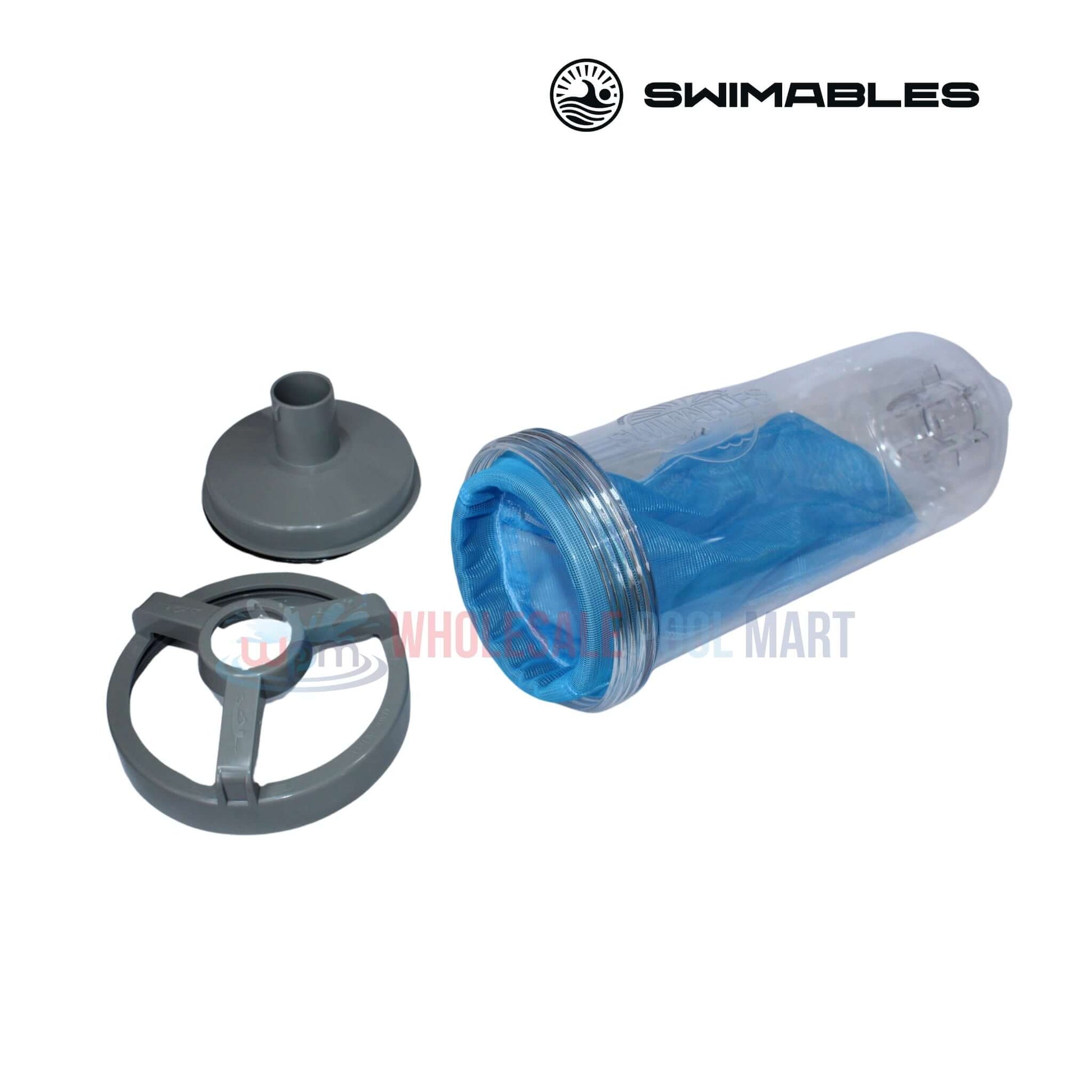Swimables Leaf Canister SW-10-530 with lid and handle, Heavy Duty, Made in USA, available at Wholesale Pool Mart WPM.