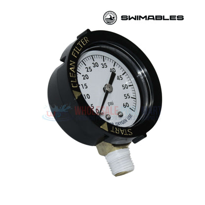 Swimables Pressure Gauge SW-25-058 for Pentair filters, 0-60 PSI, available at Wholesale Pool Mart WPM.