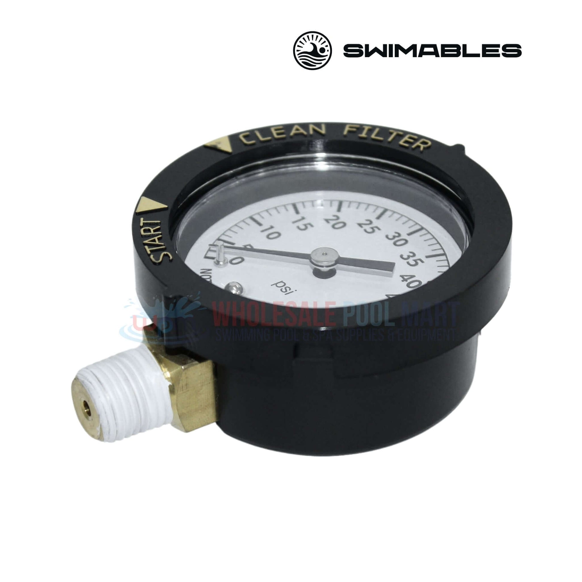 Swimables Pressure Gauge for Pentair Filters 190058 SW-25-058 at Wholesale Pool Mart WPM, 0-60 PSI gauge.