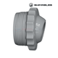 Swimables grey threaded directional eyeball fitting SW-30-831, 0.75" x 1.5", available at Wholesale Pool Mart WPM.