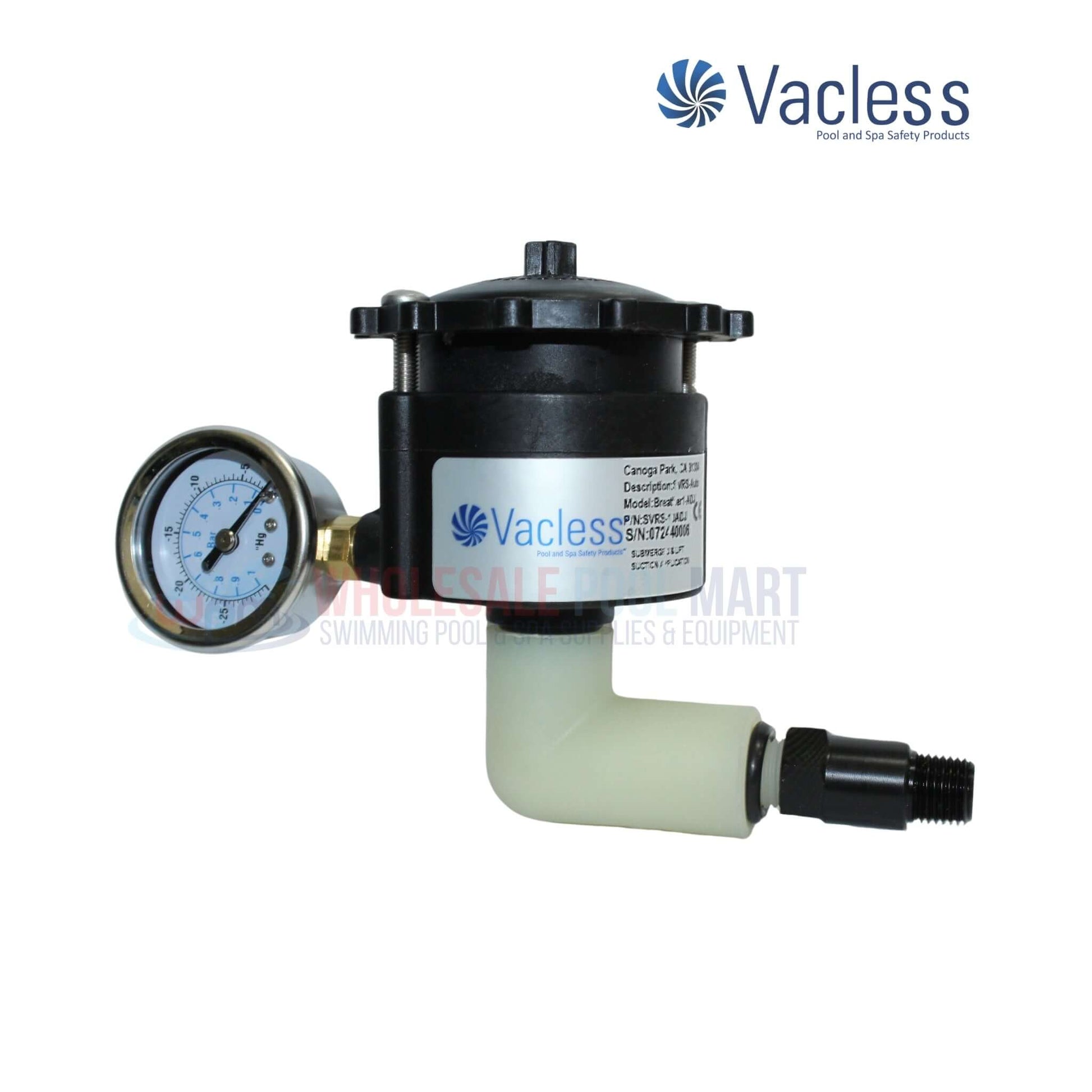 Vacless Safety Vacuum Release System for Swimming Pools, part SVRS10ADJ from Wholesale Pool Mart WPM.