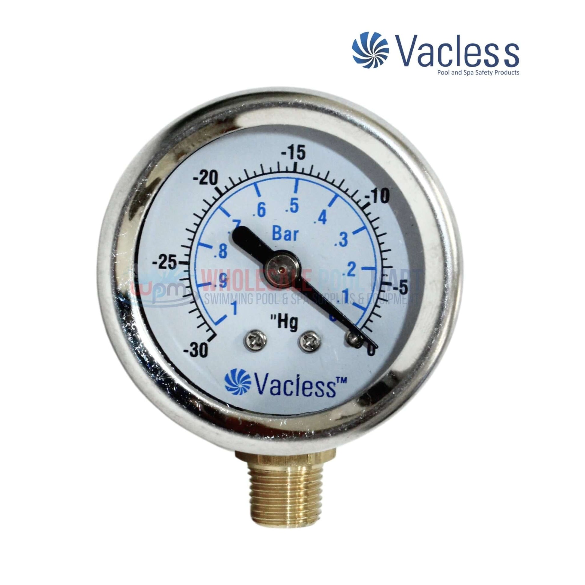 Vacless safety vacuum release system gauge for pools, Spa safety products, Wholesale Pool Mart WPM.