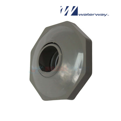 Waterway Plastics Eyeball Fitting 1 inch Gray 400-9187 from Wholesale Pool Mart WPM for efficient pool water flow.