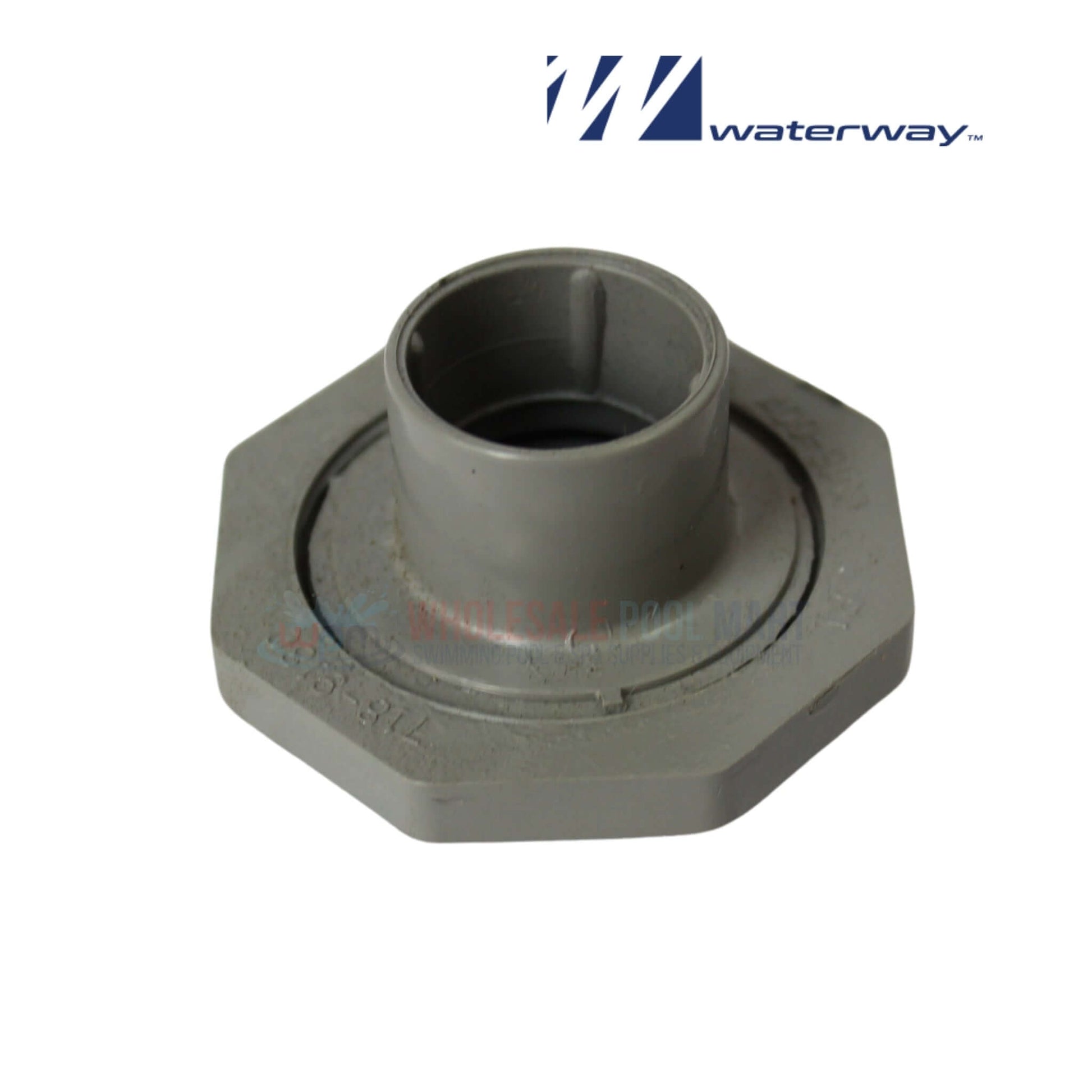 Waterway Plastics Eyeball Fitting 1" Gray 400-9187 from Wholesale Pool Mart WPM for efficient pool circulation.