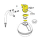 Waterway Sand Filter Multiport Valve WVS003 diagram, essential for pool maintenance, Wholesale Pool Mart WPM