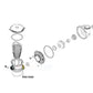 Waterway 400-5161 Heater Split Nut assembly diagram, compatible with Wholesale Pool Mart WPM products.