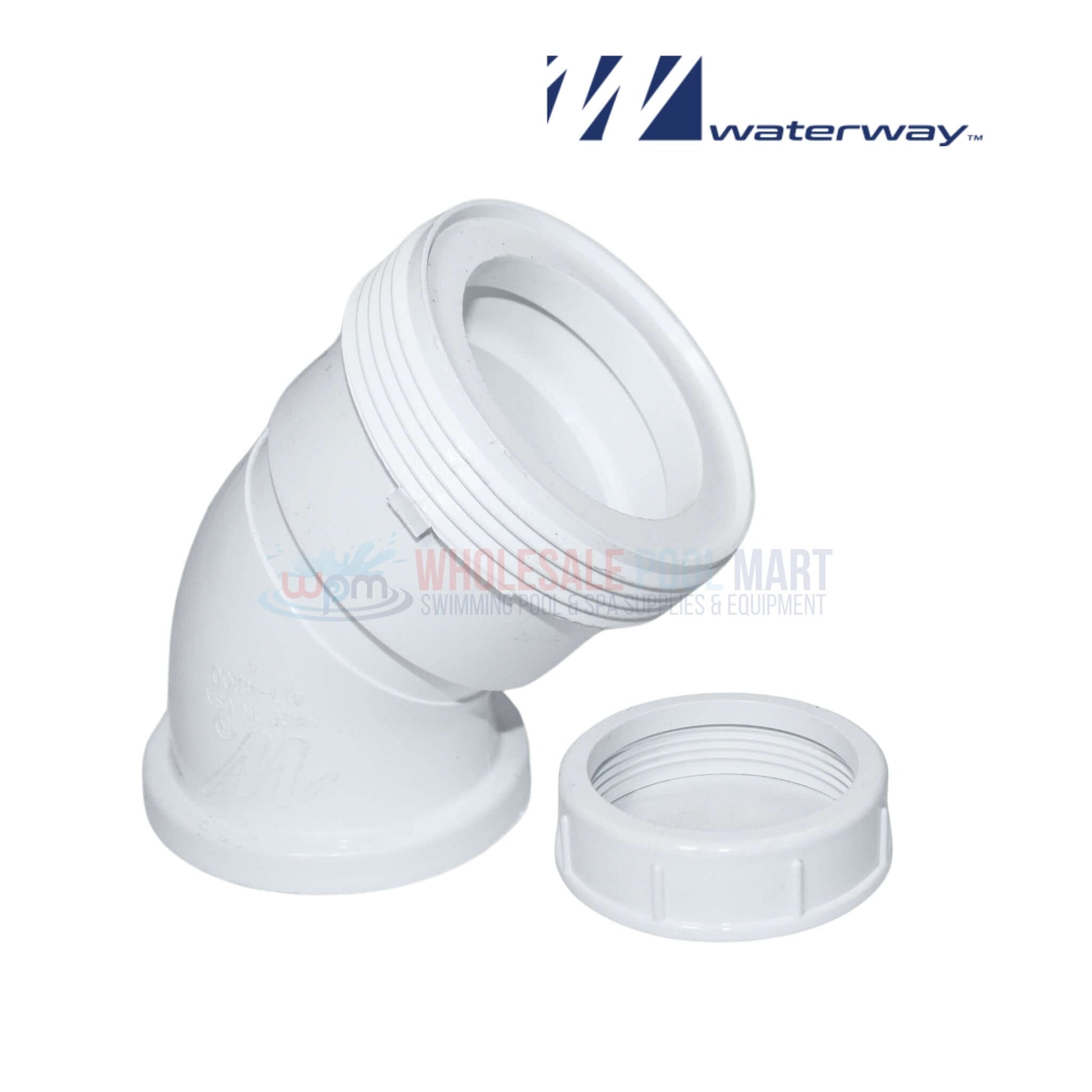 Waterway Union Assembly 400-5090, self-aligning 2" PVC connector, Wholesale Pool Mart WPM for pool systems.