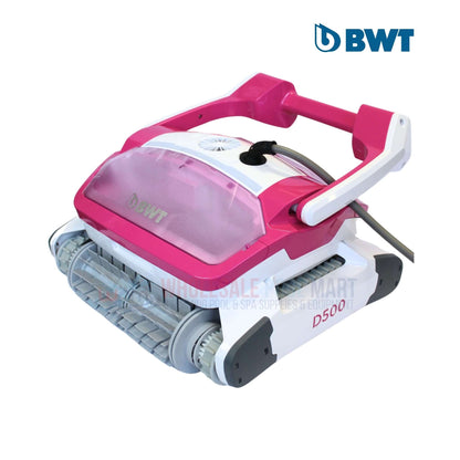 BWT D500 pool robotic cleaner with 60 ft cord, from Wholesale Pool Mart WPM, features optimal suction and smart navigation.