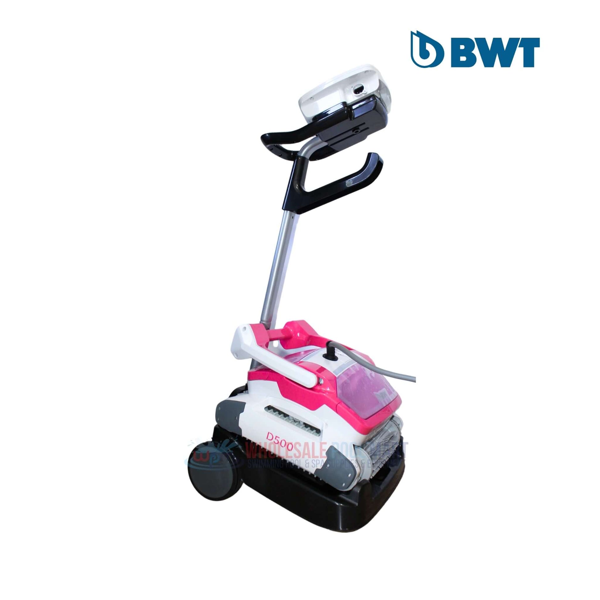 BWT D500 pool robotic cleaner with 60 ft cord, efficient navigation, available at Wholesale Pool Mart WPM.