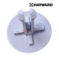 Hayward AquaNaut wheel retainer in metallic gray for OEM replacements at Wholesale Pool Mart WPM.