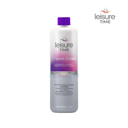 Leisure Time Foam Down 16 oz foam remover, non-oily, for spas, available at Wholesale Pool Mart WPM.