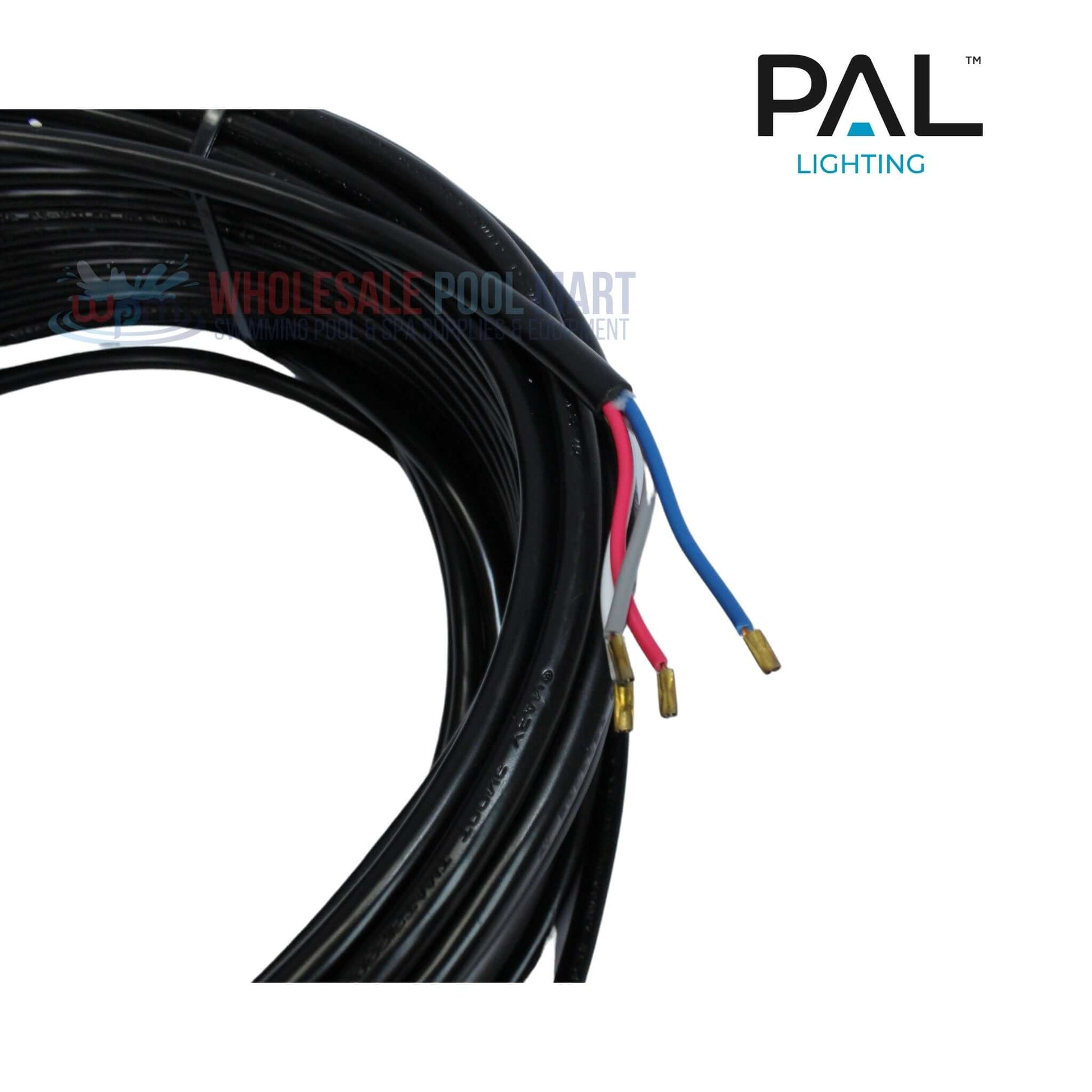 PAL Lighting Treo Max 80 ft cable with color-coded wires for Pool & Spa use | Wholesale Pool Mart WPM