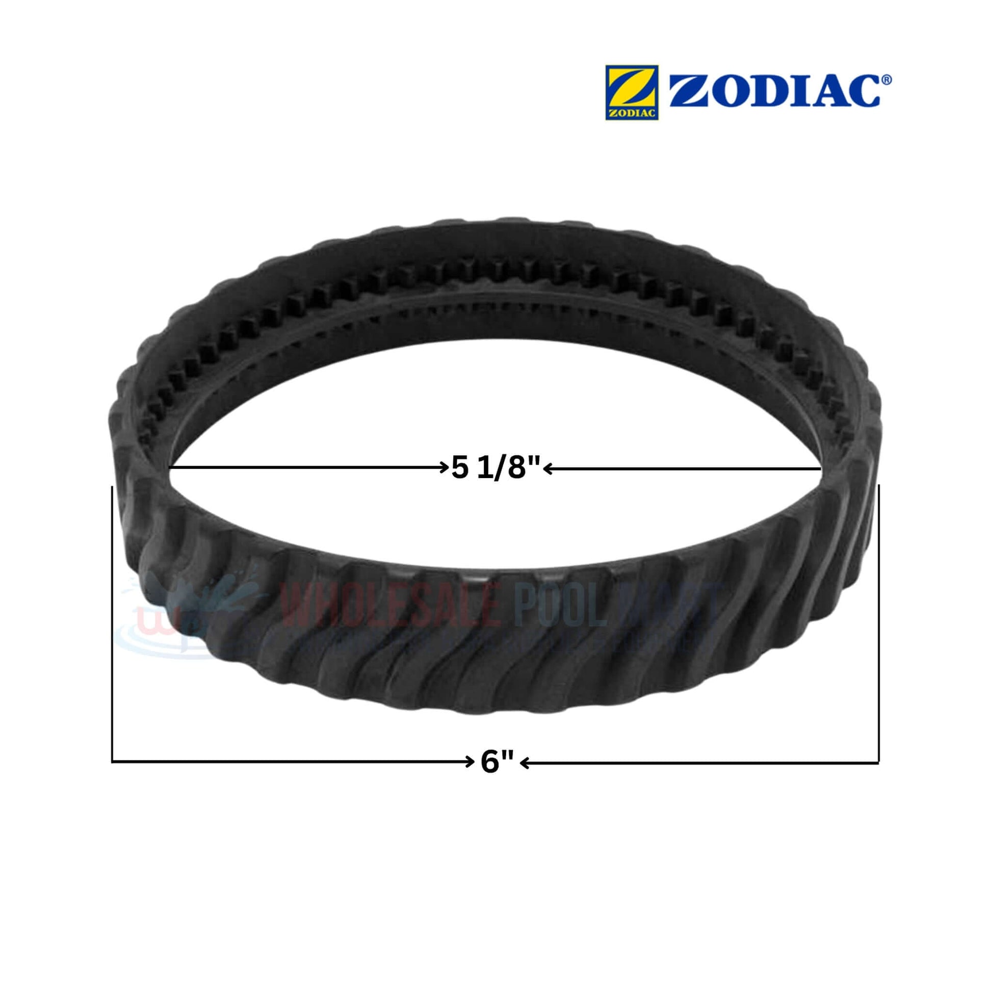 Zodiac Track Tires R0526100 for MX8 and MX6 cleaners, Wholesale Pool Mart WPM, durable rubber replacement parts.
