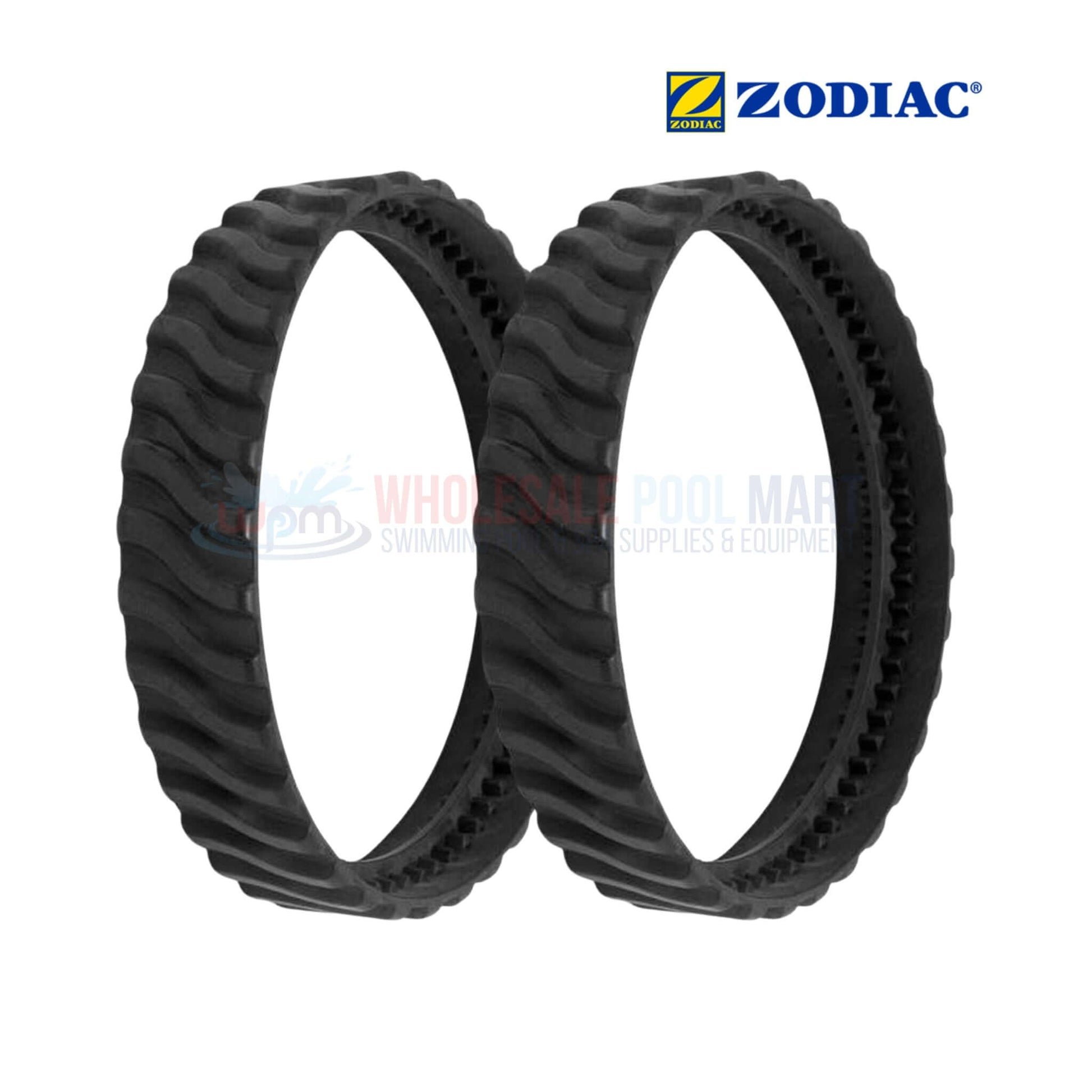 Zodiac Track Tires R0526100 for MX8 and MX6 pool cleaners, wholesale from Pool Mart WPM, durable rubber design
